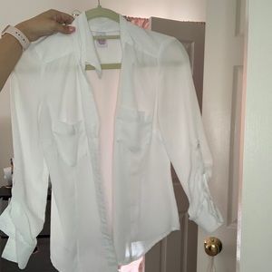 White button up top